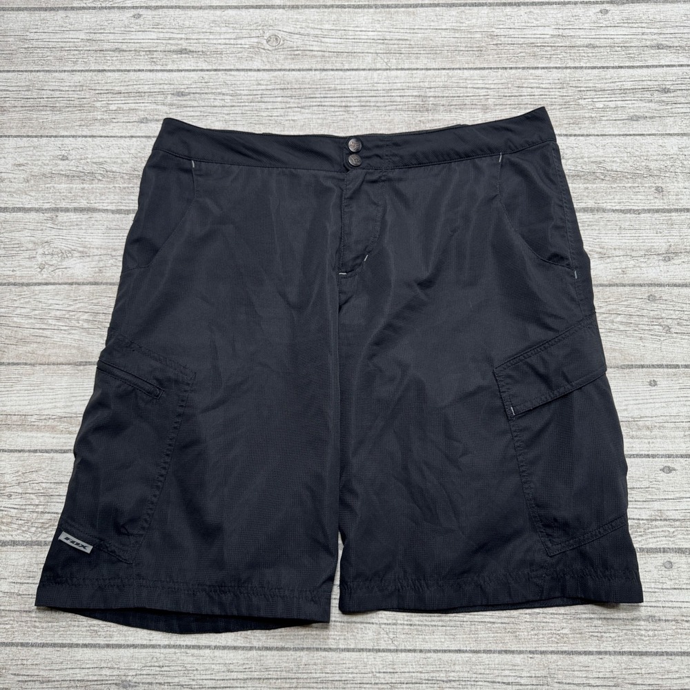 Fox Racing Cargo Shorts Mens 38 Black Ripstop Mountain Biking Technical Athletic